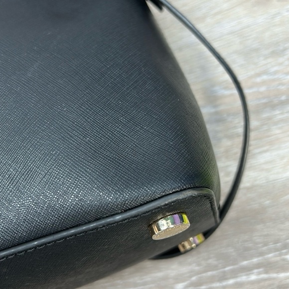 Michael Kors Black Leather Cindy Dome Satchel! Preowned!! Very Gently Used!! - Picture 9 of 11